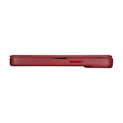 12. iCarer CE Premium Leather Folio Case iPhone 14 Plus Magnetic Flip Leather Folio Case MagSafe Red (WMI14220715-RD)