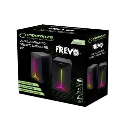 3. ESPERANZA LAUTSPRECHER 2.0 USB LED RAINBOW FREVO EGS105