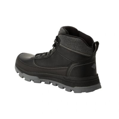 5. Lee Cooper Herren-Wintersportschuhe, schwarze gefütterte Stiefeletten