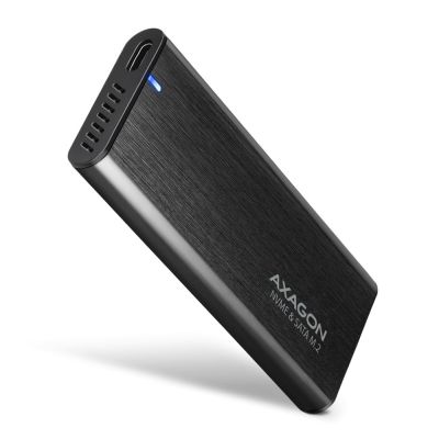 2. Axagon EEM2-SB2 Festplattengehäuse SSD-Gehäuse Schwarz M.2