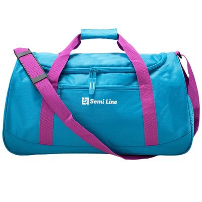 2. Sporttasche A3043 blau-violett SEMI LINE