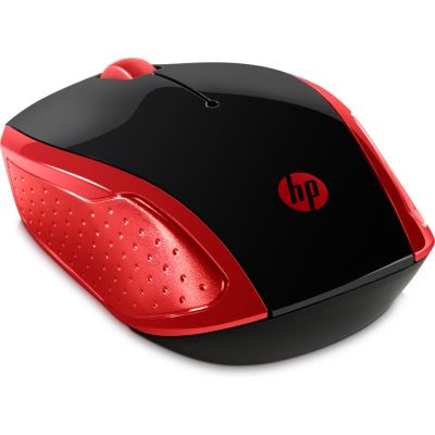 2. HP Funkmaus 200 Empress Red Funkmaus Rot und Schwarz 2HU82AA