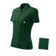 Damen-Poloshirt aus Baumwolle (Dunkelgrün)