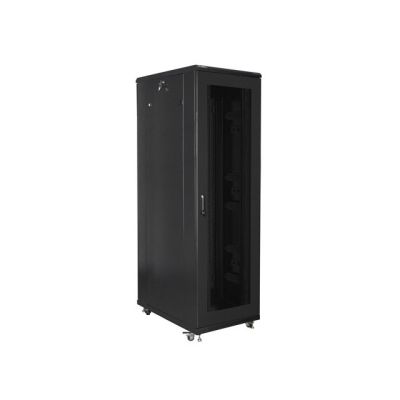 9. LANBERG Standregal 19" 42U 800x1000 SCHWARZ perforierte Türen