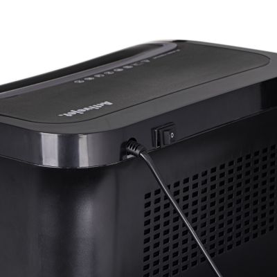 8. Activejet ASH-2502C Aktenvernichter, P-4, 28 l, 4 x 40 mm Schnipsel, 25 Blatt, schwarz