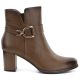 2. Gefütterte Damen-Ankle-Boots mit Blockabsatz, braun, M.Daszyński SA125-32