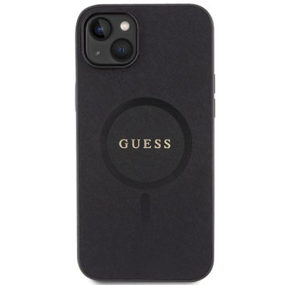 3. Guess GUHMP15MPSAHMCK iPhone 15 Plus 6,7" schwarz/schwarzes Hardcase Saffiano MagSafe