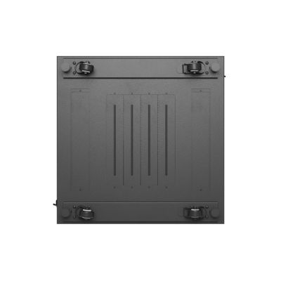 8. Stand-19" 15U 600x600 Rack-Einbauschrank, schwarz, perforierte Türen, Lanberg (Bausatz)