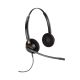 44. Poly EncorePro HW520 binaurales kabelgebundenes Headset, Schnellverschluss, Schwarz