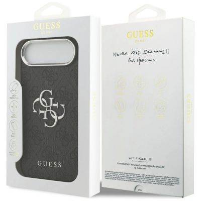 8. Guess 4G Big 4G Classic Logo Hülle für iPhone 17 Air - Schwarz