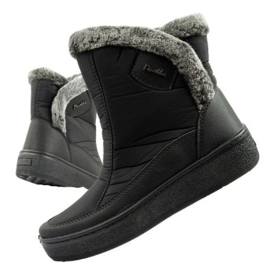 Easy Way Winterstiefel Schneestiefel Damen Stiefeletten isoliert modisch Reißverschluss