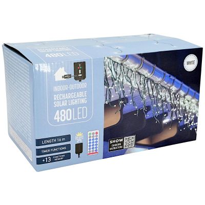 6. Solar-Lichterkette 480 LEDs weiß