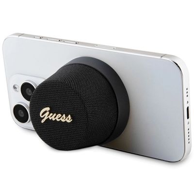 6. Guess Magnetic Script Metal Bluetooth-Lautsprecher – Schwarz