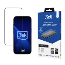 Verstärktes 3MK HardGlass Max schwarzes gehärtetes Glas für Apple iPhone 17 Pro Max