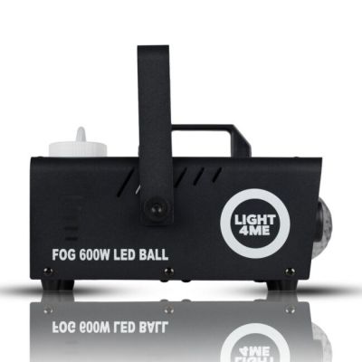 7. LIGHT4ME FOG 600W LED-Kugel - Nebelmaschine, hintergrundbeleuchteter Raucheffekt/Diskokugel, drahtlose Fernbedienung