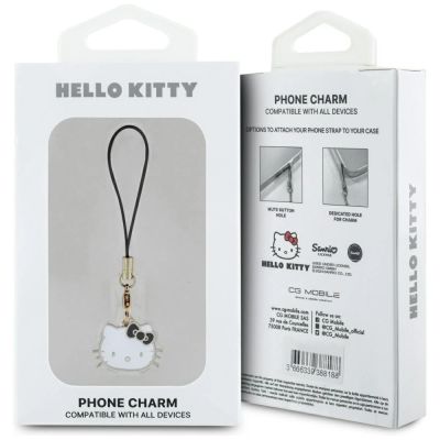 3. Hello Kitty Charm Kittenkopf-Anhänger - Schwarz