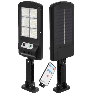 11. Solar-Straßenleuchte mit 120 LEDs + Fernbedienung, Bewegungs- und Dämmerungssensor