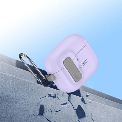 7. Tech-Protect Slim Hook-Hülle für AirPods 4 – Lila
