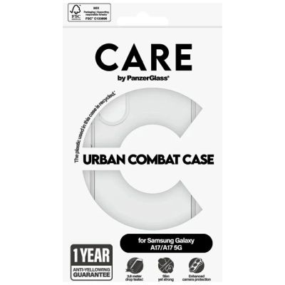 4. CARE by PanzerGlass Flagship Urban Combat Hülle für Samsung Galaxy M17 5G / A17 / A17 5G - Transparent