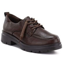 Damenschuhe aus braunem Leder, Jezzi JH03-3