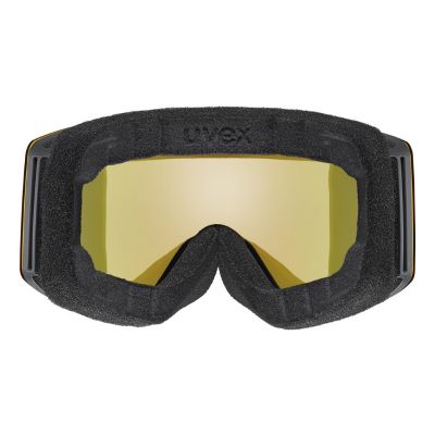 3. Uvex Skibrille provoqe FM für den Wintersport, Schwarz, Herren, Blau, sphärische Scheibe