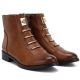 4. Damen-Stiefeletten flach, kamelfarben, M.Daszyński SA62-126