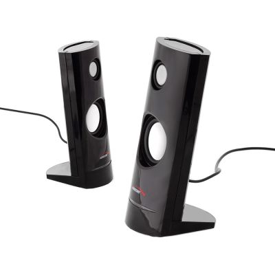 AUDIOCORE AC860 Computerlautsprecher-Set (2.0; schwarz)