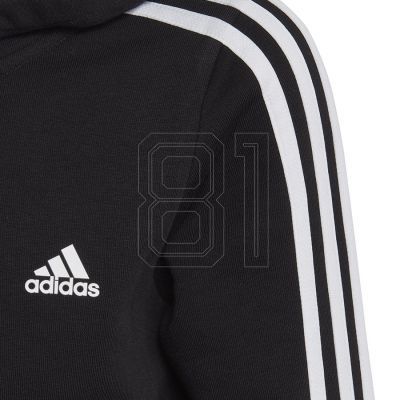 6. adidas Essentials 3-Streifen-Kapuzenpullover mit durchgehendem Reißverschluss Jr IC3634