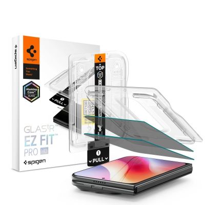 Spigen Glas.tR EZ Fit Pro HD AC 2er-Pack Sichtschutz-Schutzglas für iPhone Duo