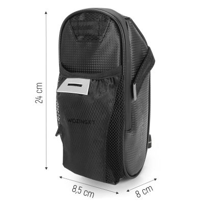 4. Wozinsky Fahrradsatteltasche 1,5 l Schwarz (WBB20BK)