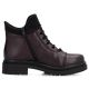 8. Gefütterte Damen-Trapperstiefel in Burgunderrot, Modell Rieker Y3163-35