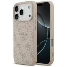 Guess 4G Ring Classic Logo MagSafe Hülle für iPhone 17 Pro – Pink