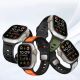 4. Tech-Protect IconBand Line Armband für Apple Watch 44 / 45 / 46 / 49 mm - Schwarz und Orange