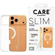 CARE by PanzerGlass SL1M MagSafe Hülle für iPhone 17 Pro Max – Transparent