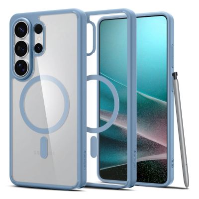 Spigen Ultra Hybrid Mag MagSafe Hülle für Samsung Galaxy S26 Ultra – Transparentblau