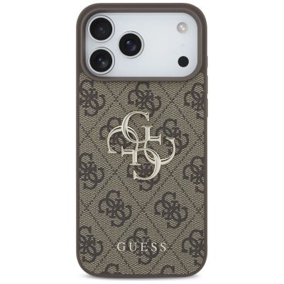 3. Guess 4G Big Logo Hülle für iPhone 17 Pro Max / 18 Pro Max – Braun