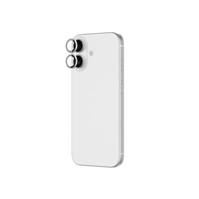3. AmazingThing Linsenglas für iPhone 17 mit silbernem Aluminiumrahmen
