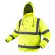 Warnschutz-Arbeitsjacke, leicht wattiert, Bomberjacke, Gelb, Größe L