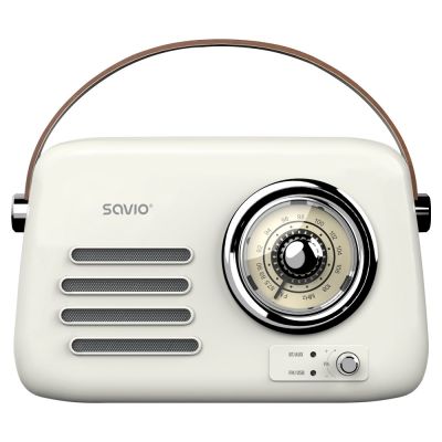 3. SAVIO Tragbares Radio Weiß RS-02