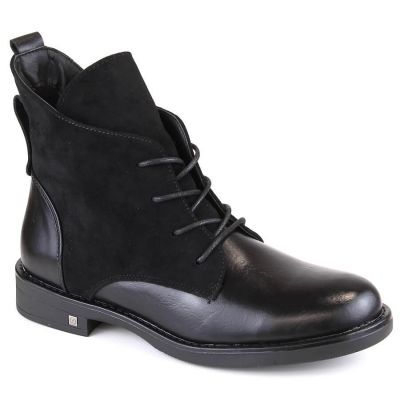 Isolierte flache Stiefeletten Potocki W WOL88C schwarz