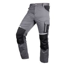Mix&Match Arbeitshose, Grau und Schwarz, Größe XL