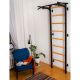 12. Turnwand-Stangen aus Holz und Metall mit Metall-Stangenbank K 721B