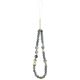 2. Guess IML Flowers Pearl Strap MagSafe Hülle für iPhone 18 Pro Max / 17 Pro Max – schwarz