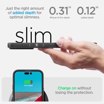 10. Spigen Ultra Hybrid-Hülle für iPhone 14 Pro – Mattschwarz