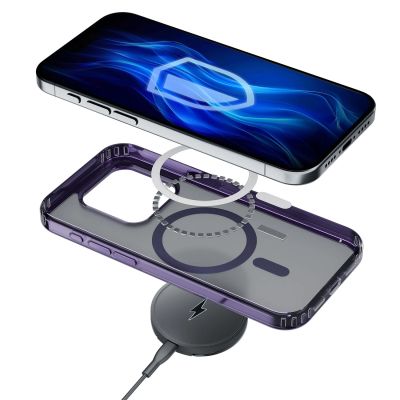 22. 3mk Frosty MagCase lila Hülle für Apple iPhone 15 Plus - lila