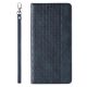 5. Magnet Strap Case für iPhone 12 Pro Max Tasche Wallet + Mini Lanyard Anhänger Blau