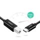 5. Ugreen US241 USB-C 2.0 - USB-B-Kabel 1 m - Schwarz