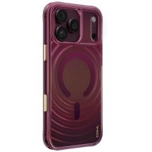Uniq Coehl Vela Magnetische Ladehülle für iPhone 18 Pro Max / 17 Pro Max – Burgunderrot