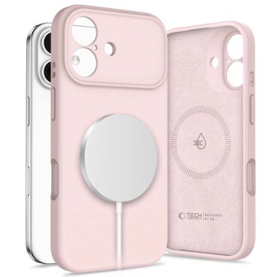 Tech-Protect Silikon MagSafe Hülle für iPhone 17 - Pink