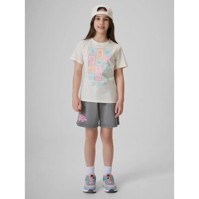4. Mädchen-T-Shirt mit Aufdruck, regulär, Größe 4F 4FJRAW26TTSHF4325-11S